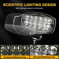 Vente en gros de projecteurs LED ovales de 10 pouces 12V 24V pour voiture, éclairage de travail pour conduite automobile, éclairage LED pour camion, remorque, voiture