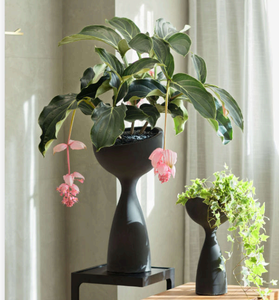 <span class=keywords><strong>Maceta</strong></span> creativa de arcilla de magnesio alta de cintura <span class=keywords><strong>pequeña</strong></span> de pie alto - Product Image 3