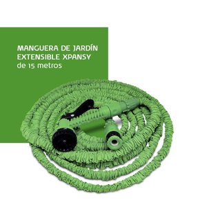 <span class=keywords><strong>Manguera</strong></span> de Jardín Expandible Verde Personalizable de 25 a 250 pies con Riego de Plástico ABS, Trompos, Tuberías de Agua, Tubería de Polietileno, Bolsa de Plástico OPP - Product Image 3