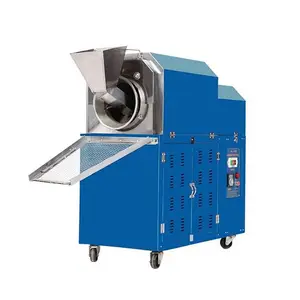 Commercial Drum Rotary Peanut Roasting Machine feijão de cacau máquina de torrefação de nozes de gás para assar e fritar