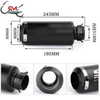 51mm/60mm 오토바이 파이프 탈출 배기 SCs 머플러 GP-프로젝트 범용 Pitbike 레이싱 머플러