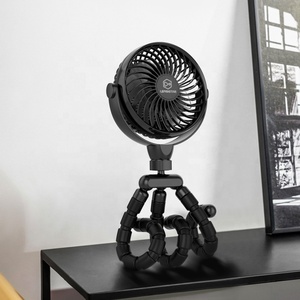 Bàn Làm Việc Bạch Tuộc Có Thể Sạc Lại Mới Của Trung Quốc Quạt Mini Dành Cho Phòng Gia Đình 2022 Pin Sạc Đứng <span class=keywords><strong>Micro</strong></span> Usb Làm Mát Không Khí - Product Image 2
