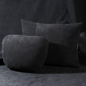 Reposacabezas de soporte lumbar <span class=keywords><strong>para</strong></span> <span class=keywords><strong>coche</strong></span> <span class=keywords><strong>Alcantara</strong></span>, cojín trasero <span class=keywords><strong>para</strong></span> <span class=keywords><strong>coche</strong></span>, asiento de doble cara, almohada lumbar, tapicería, Uso General automotriz - Product Image 6