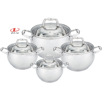 Ensemble de casseroles en acier inoxydable de qualité supérieure, avec poignée en acier inoxydable, personnalisé, élégant et unique, pour la cuisine à domicile