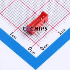 A125F1W1-2R6P12 Wire-to-Board Pin Header Bent Lead Through Hole,P=1.25mm 1x6P 1.25mm Right Angle Insert PicoBlade (MX 1.25) - Product Image 1