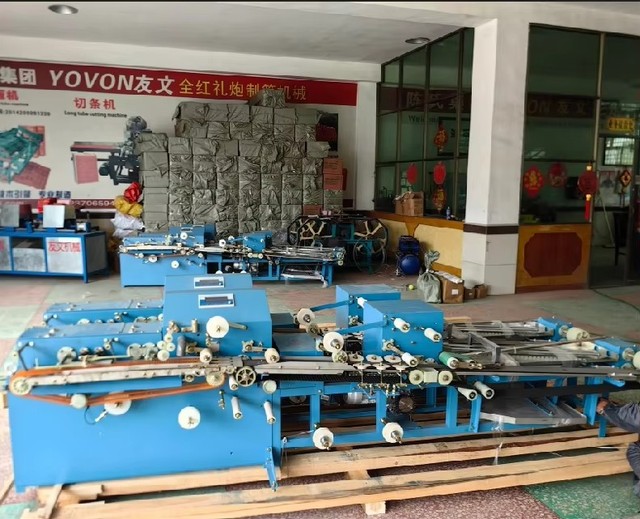 Yovon 304 Stainless Steel Automatic Belt Knitting Machine Firecrackers Making 1 Year Warranty 3.7kw 100kg Single Pcs String
