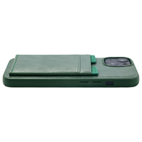 Etuis de téléphone porte-cartes en cuir robuste avec support pliant pour iphone 15 pro max téléphone original