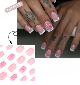 <span class=keywords><strong>Uñas</strong></span> Postizas Acrílicas <span class=keywords><strong>con</strong></span> Diseño de <span class=keywords><strong>Flores</strong></span> 3D <span class=keywords><strong>en</strong></span> Color Blanco, <span class=keywords><strong>Uñas</strong></span> Artificiales de Presión, <span class=keywords><strong>Uñas</strong></span> Falsas de Caramelo, 3513 - Product Image 6