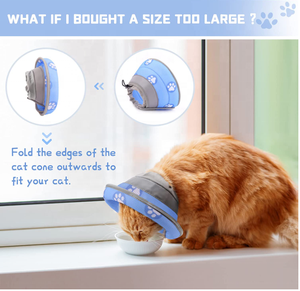 बिल्ली शंकु कॉलर शीतल रिकवरी कॉलर छोटे बड़े बिल्लियों के लिए समायोज्य Elizabethan कॉलर बिल्लियों के लिए बिल्ली के बच्चे - Product Image 5