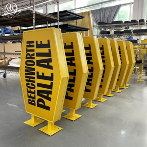 Letrero Luminoso LED Hexagonal Amarillo Personalizado con Texto Negro para la Señalización del Bar Beechworth Pale <span class=keywords><strong>Ale</strong></span> - Product Image 4
