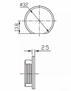 Aksesori Khusus untuk Pintu Kabinet RV Overhead - Konektor Bulat Dua-dalam-Satu dengan Sudut Melengkung - Product Image 3