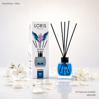 Diffuseur de parfum en verre personnalisé Loris 120ml, longue durée, fabrication DIY, vente en gros OEM, en vrac