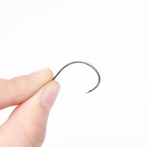 Hameçon de pêche à la mouche TUOTUO 7022 courbé pour nymphes et moucherons - Hameçon simple en acier à haute teneur en carbone pour la pêche en rivière, en eau douce et la pêche à la traîne - Product Image 3
