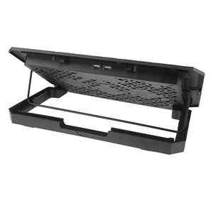 Bán buôn câm có thể điều chỉnh có thể gập lại <span class=keywords><strong>2</strong></span> người hâm mộ <span class=keywords><strong>2</strong></span> USB máy tính xách tay mát làm mát <span class=keywords><strong>pad</strong></span> cho 5.6-14 inch Chiều cao máy tính xách tay đôi người hâm mộ sử dụng - Product Image 4