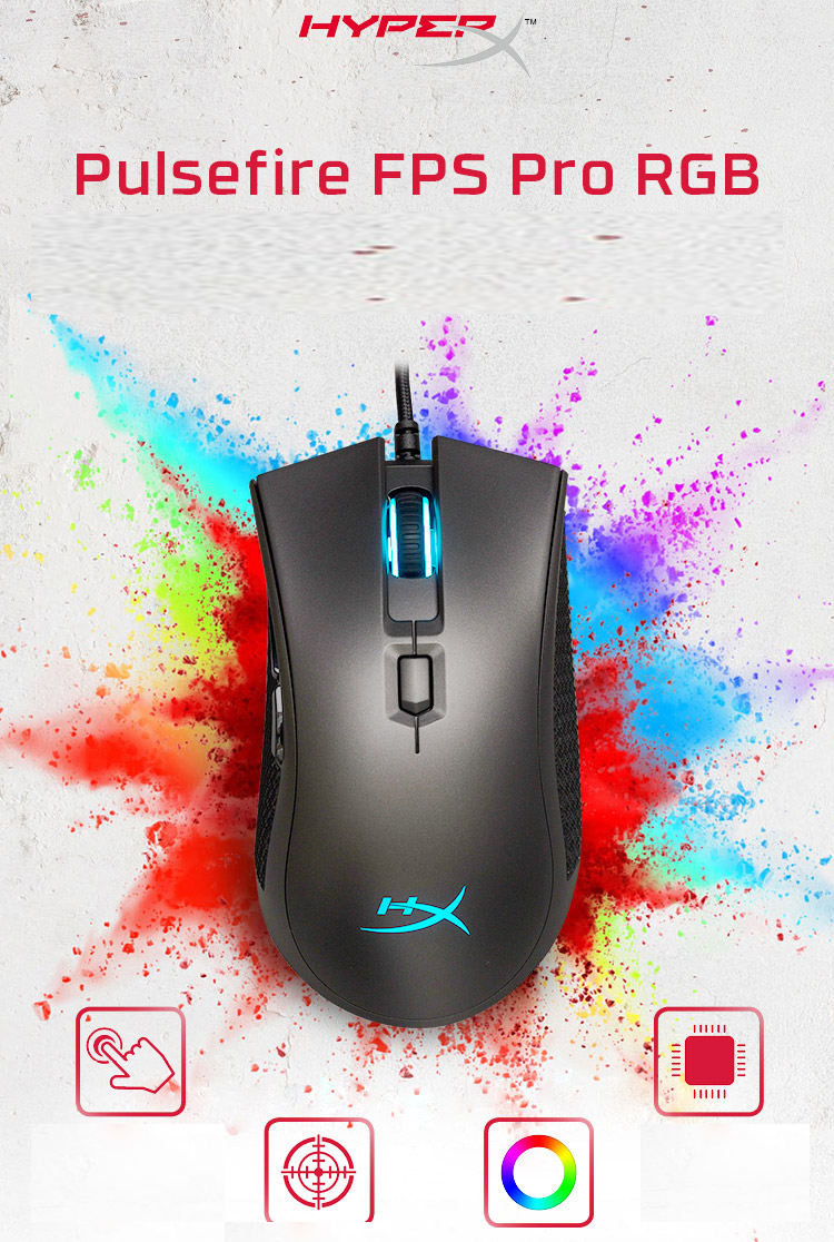HyperX Pulsefire FPS Pro Gaming Mouse Software Controlled RGB