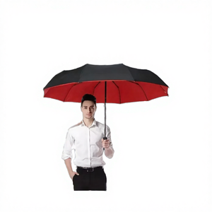 Cross-Border Exclusive Three-folding 10-Bone Fully-<b>Automatic</b> 190T Nylon Fabric Folding <b>Umbrella</b> Men's Women's Oversized Business - Product Image 4
