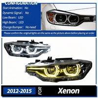 Pour BMW Série 3 F30 F31 F35 2012-2015 – Bloc Optique Bi-Couleur Spoon Double Projecteur 6000K 6000 Lumens