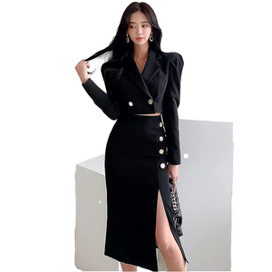 Venta al por mayor para boutiques: Nueva moda primavera 2026, pantalón retro de corte regular, largo completo, de lona sólida no tejida, ecológico, poliéster/algodón - Product Image 1