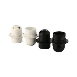 Wholesale White 250V 2A Plastic Material Fire-proof E27 Lamp Holder For Indoor Home Garden Bulb Without Head Screw