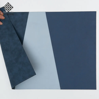 Napperons modernes en cuir PVC cousus, lavables, antidérapants et résistants aux taches pour table à manger