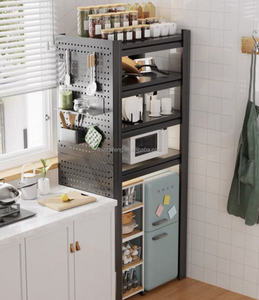 Vente chaude Nouveau style Étagère de rangement multifonctionnelle pour <span class=keywords><strong>cuisine</strong></span>, sur pied, multi-niveaux, pour micro-ondes, bols, fours et casseroles - Product Image 5