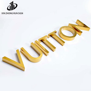 Lettere in Metallo Personalizzate in Acciaio Inox Spazzolato Effetto Specchio Dorato per <span class=keywords><strong>Aziende</strong></span> di Panificazione con Strisce <span class=keywords><strong>LED</strong></span> - Product Image 2