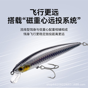 เหยื่อปลอม King Lua Minnow ขนาด 10 ซม. แบบพลาสติก สำหรับตกปลาแบสในน้ำเค็ม - Product Image 5