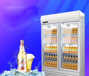 Refrigeradores de <span class=keywords><strong>supermercado</strong></span> vertical, refrigerador de bebidas de tamaño personalizado, comercial, 2, 3, 4, 5, 6 puertas de vidrio, <span class=keywords><strong>precio</strong></span> del congelador - Product Image 2