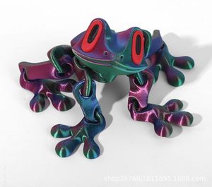 Nouvel Aimant de Réfrigérateur Grenouille Magnétique en Plastique 2025 - Grenouille Articulée Imprimée en 3D, Jouet Animal Mignon pour la Décoration de la Maison et du Bureau - Product Image 2
