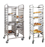 Promotion Exceptionnelle : Chariot de Pâtisserie en Grille Métallique Facile à Assembler avec Roulettes pour Plaques de Cuisson