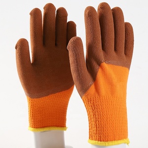 Los guantes de trabajo de seguridad recubiertos de látex térmico de invierno más vendidos en Stock - Product Image 3