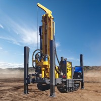 Plataforma de Perforación de Pozos de Agua ShiYue con Motor Diésel Rotatorio, Profundidad Máxima de 200m, Bomba, Motor, Rodamiento, Caja de Cambios - Portátil, Ahorro de Energía, Nuevo