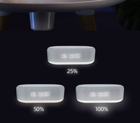 Cargador Inalámbrico Digital Inteligente Personalizado, Reloj Despertador Digital con Altavoz, 6 en 1, Lámpara Nocturna LED para el Hogar, la Mesita de Noche y Hoteles