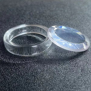 Verre de montre en saphir facetté, biseau intérieur et extérieur, bord chanfreiné, revêtement antireflet, forme personnalisée - Product Image 3
