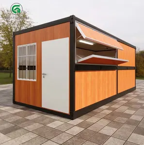 Hot Selling Wooden Color Foldable House Portable Mobile Homes Folding Container House Office School Use