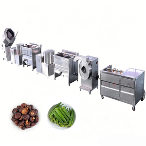 Ligne de production automatique de frites de grande capacité avec friteuse et filtre à huile pour fruits de mer frits, fruits et légumes croustillants - Product Image 1