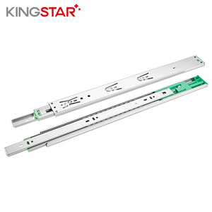 Kingstar-rodamiento de bolas de extensión completa, rieles deslizantes telescópicos de cajón, cierre suave, negro, gimnasio, galvanoplastia, cocina Gua - Product Image 6