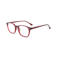 Gafas de lectura con montura óptica cuadrada de acetato transparente, ligeras, duraderas, a la moda, color gris