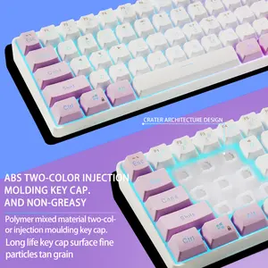 Мини-клавиатура usb Проводная 61 клавиша ABS Keycaps RGB игровая клавиатура