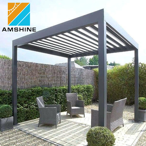 Pergola motorisée en aluminium DIY, imperméable et résistante à la pluie, pour atrium, patio, gazebo ou balcon - Product Image 3