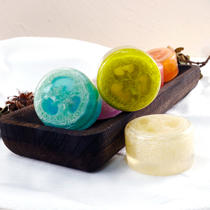 <span class=keywords><strong>Sapone</strong></span> esfoliante <span class=keywords><strong>luffa</strong></span>, spugna naturale all'interno, detergente per il corpo colorato, Scrub delicato per il bagno, Bar doccia per la pelle - Product Image 6