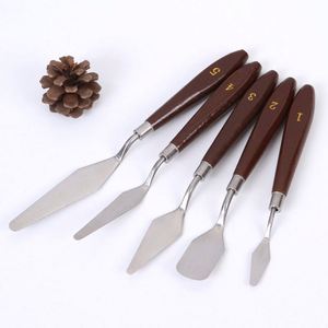 Juego de 6 Espátulas de Plástico con Diseños Variados para Serigrafía, Pintura al Óleo, Arte y Decoración, Personalizables - Product Image 1