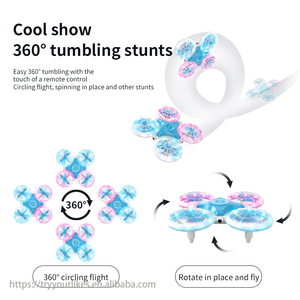 EPT Remote Control Quadcopter Drone Altitude Hold 4 <strong>Axis</strong> Aircraft Featuring Throwing Function UFO Spinners <strong>Flying</strong> Toy Plane - Product Image 4