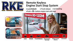 <span class=keywords><strong>Control</strong></span> Remoto <span class=keywords><strong>Universal</strong></span> con Botón para Bloquear y Desbloquear, Sistema de Alarma para Automóvil, Arranque Remoto del Motor - Product Image 3