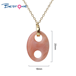 Bpiedra Natural colorida para mujer, piedra ovalada, joyería de cuarzo, colgante de piedras preciosas para mujer, gran oferta - Product Image 3