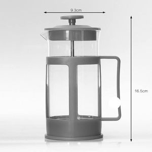 Cafetera Francesa Ecológica de Acero Inoxidable Aislada, de Vidrio de Borosilicato Negro Transparente de Alta Calidad, 350ml, 600ml, 800ml, 1000ml, Juego de 4 Piezas - Product Image 5