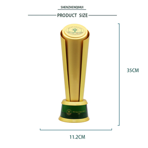 Nouveau design de trophée en aluminium doré, base de trophée, natation, sports, coupe internationale de football, personnalisable - Product Image 4