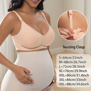 Reggiseni da <span class=keywords><strong>Allattamento</strong></span> Personalizzati per Donne in Gravidanza, Senza Ferretto, Copertura Completa, Senza Cuciture, Imbottiti, Regolabili e Traspiranti - Product Image 3