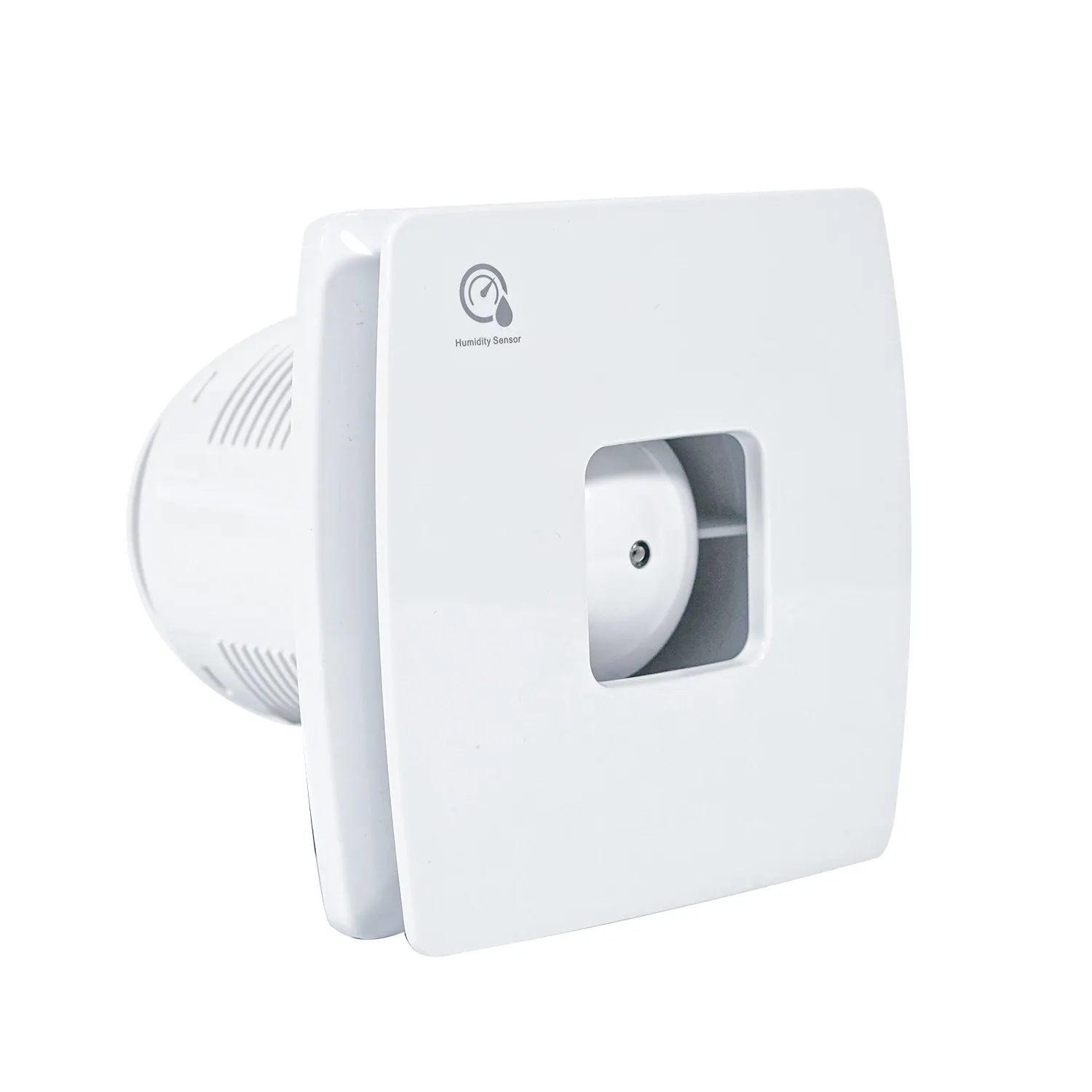 Ventilación cuadrada de personalización de baño de bajo ruido de baja potencia de 4 6 pulgadas con luz LED Ventilador de escape montado en la pared