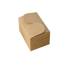 Emballage de boîtes auto-élevables en papier kraft recyclé avec laminage brillant/mat et revêtement UV pour gâteaux de boulangerie